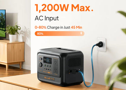 BLUETTI Premium 100 V2 Portable Power Station | 2,000W 1,024Wh - pvtoev