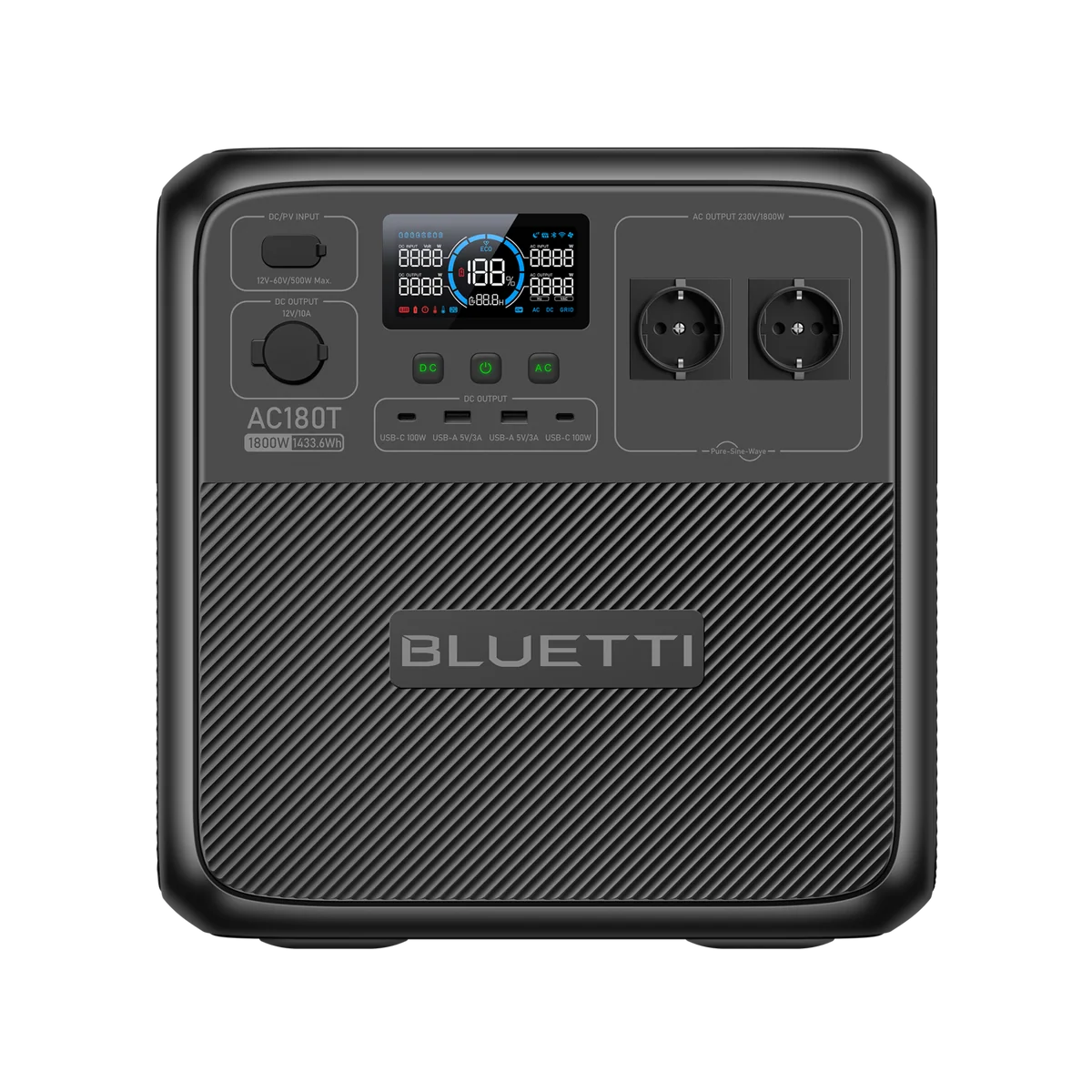 BLUETTI AC180T Portable Power Station - 1,433.6Wh | 1800W