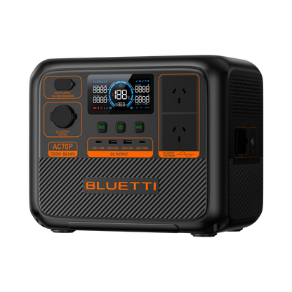 BLUETTI AC70P Portable Power Station | 1000W 864Wh - pvtoev