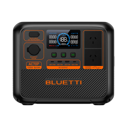 BLUETTI AC70P Portable Power Station | 1000W 864Wh - pvtoev