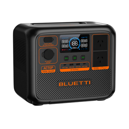 BLUETTI AC70P Portable Power Station | 1000W 864Wh - pvtoev
