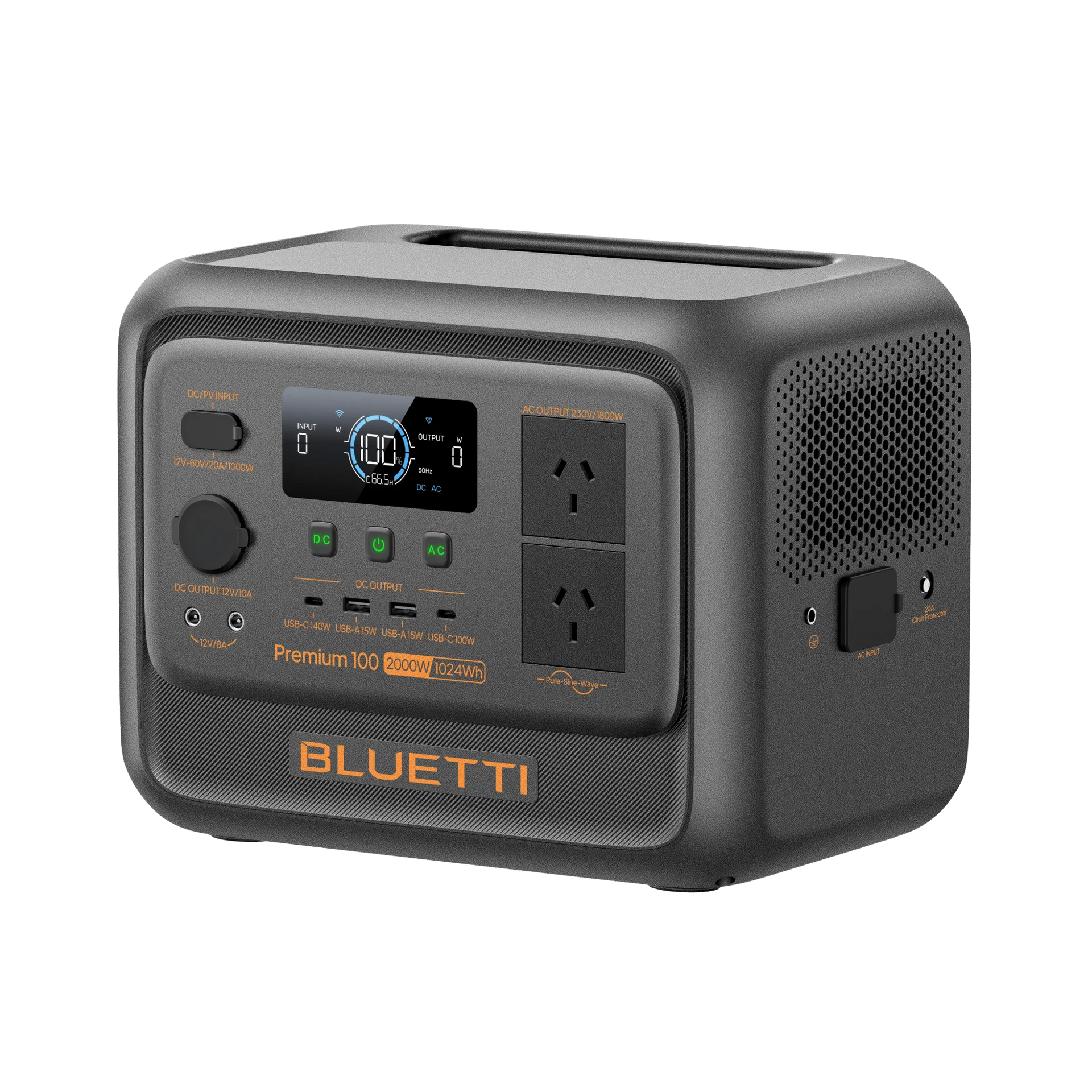 BLUETTI Premium 100 V2 Portable Power Station | 2,000W 1,024Wh - pvtoev