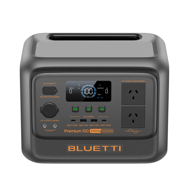 BLUETTI Premium 100 V2 Portable Power Station | 2,000W 1,024Wh - pvtoev