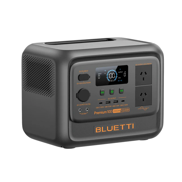 BLUETTI Premium 100 V2 Portable Power Station | 2,000W 1,024Wh - pvtoev