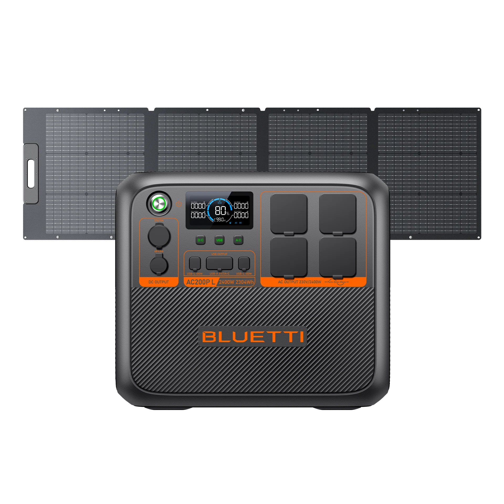 BLUETTI AC200P L Portable Power Station | 2,400W 2,304Wh - pvtoev